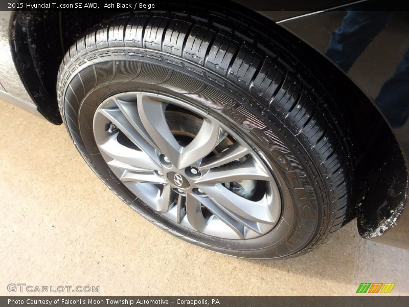 Ash Black / Beige 2015 Hyundai Tucson SE AWD