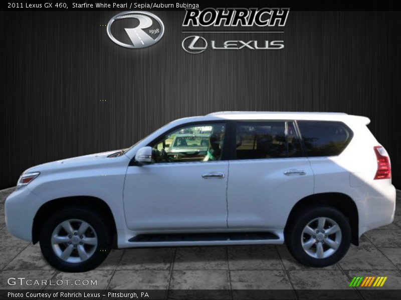 Starfire White Pearl / Sepia/Auburn Bubinga 2011 Lexus GX 460