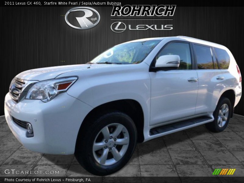 Starfire White Pearl / Sepia/Auburn Bubinga 2011 Lexus GX 460