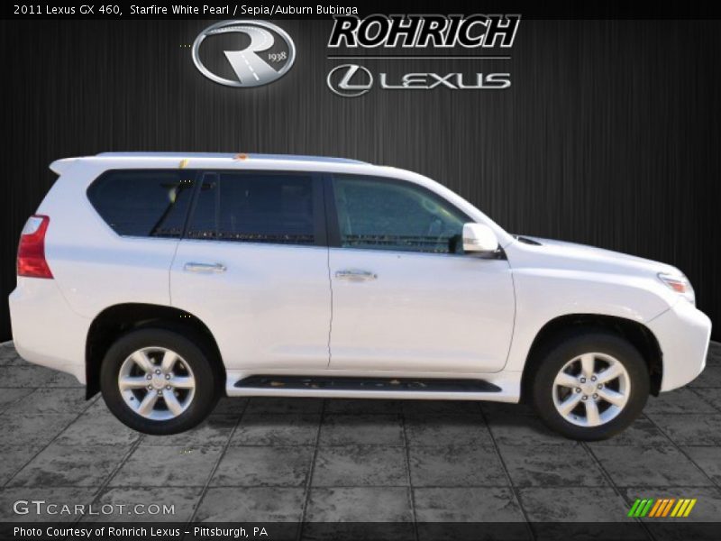 Starfire White Pearl / Sepia/Auburn Bubinga 2011 Lexus GX 460