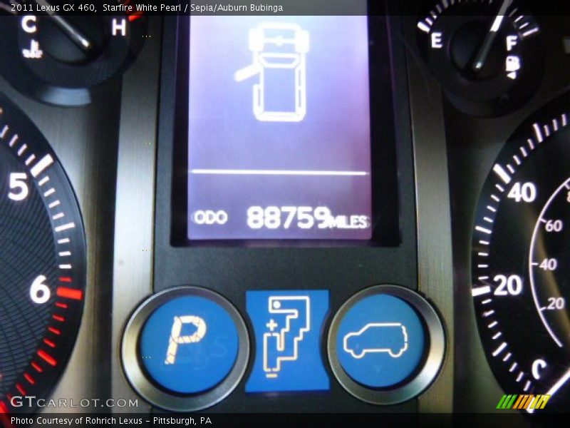 Starfire White Pearl / Sepia/Auburn Bubinga 2011 Lexus GX 460