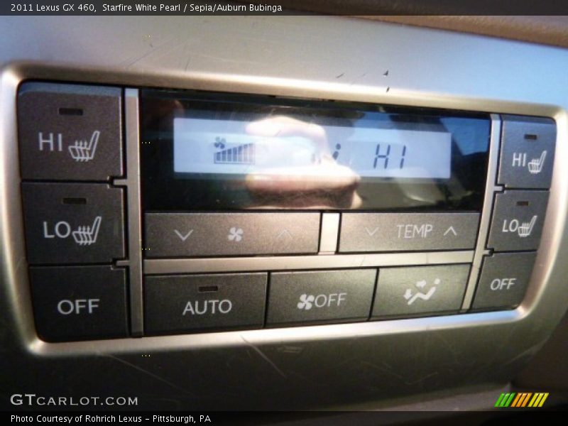 Starfire White Pearl / Sepia/Auburn Bubinga 2011 Lexus GX 460