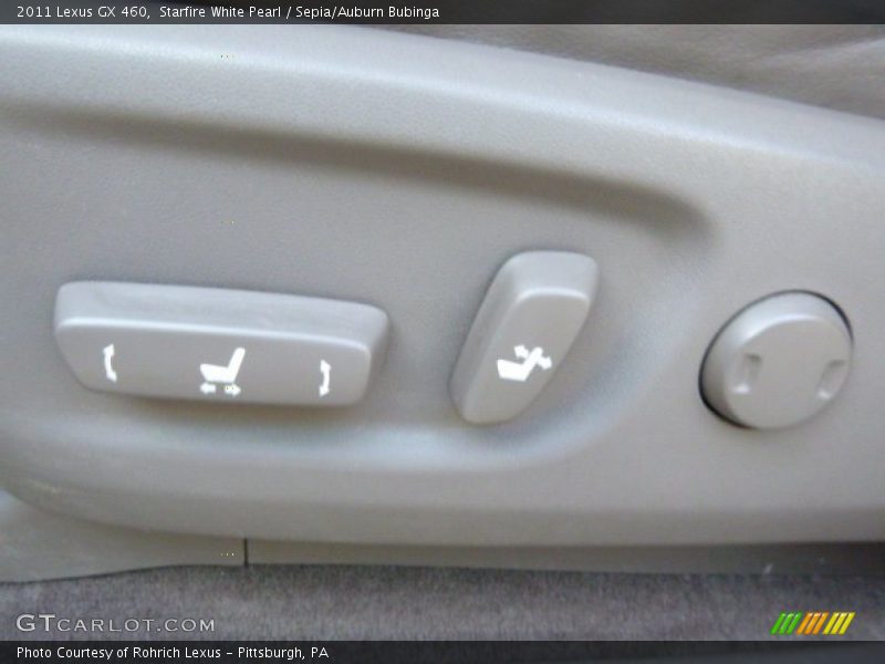 Starfire White Pearl / Sepia/Auburn Bubinga 2011 Lexus GX 460
