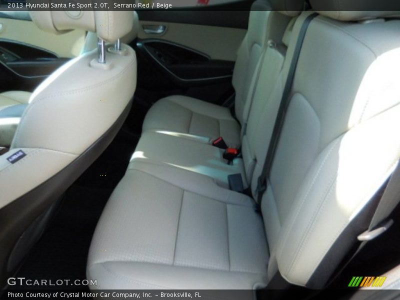 Serrano Red / Beige 2013 Hyundai Santa Fe Sport 2.0T