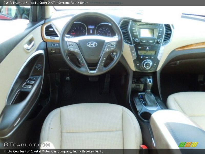 Serrano Red / Beige 2013 Hyundai Santa Fe Sport 2.0T