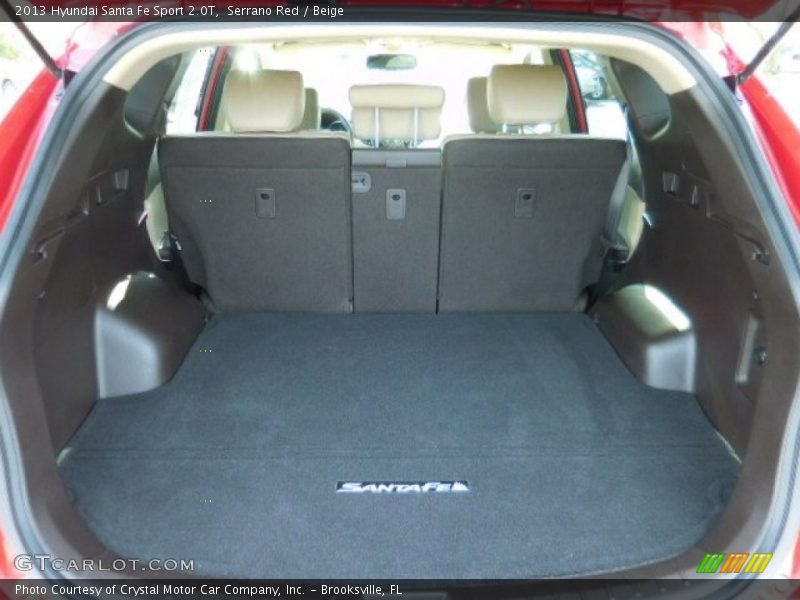 Serrano Red / Beige 2013 Hyundai Santa Fe Sport 2.0T