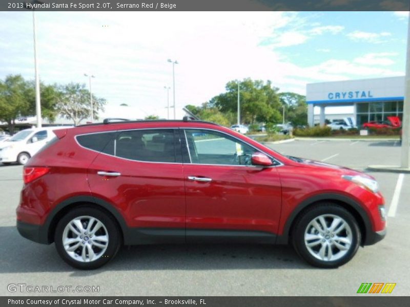 Serrano Red / Beige 2013 Hyundai Santa Fe Sport 2.0T