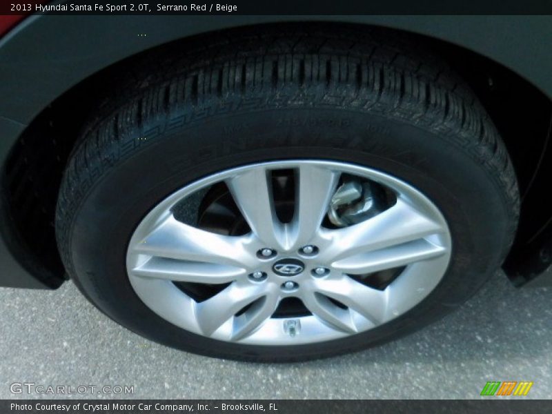 Serrano Red / Beige 2013 Hyundai Santa Fe Sport 2.0T
