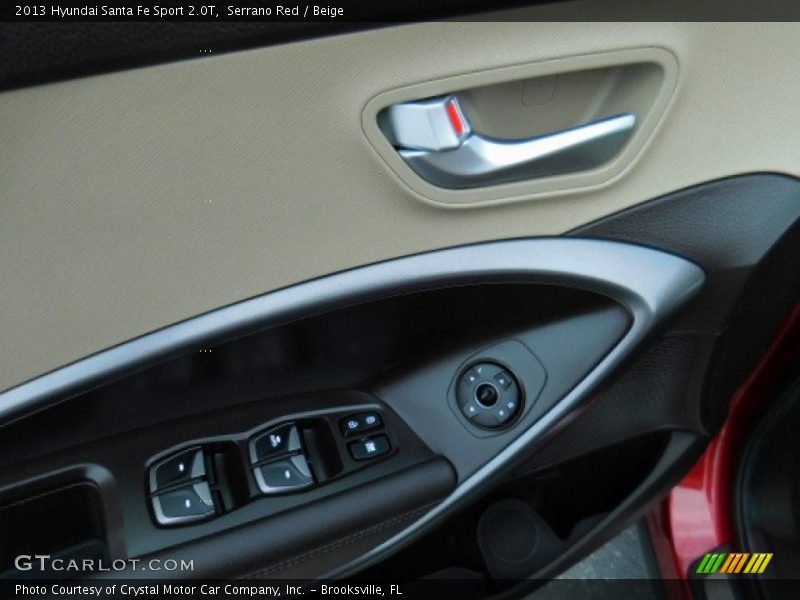 Serrano Red / Beige 2013 Hyundai Santa Fe Sport 2.0T