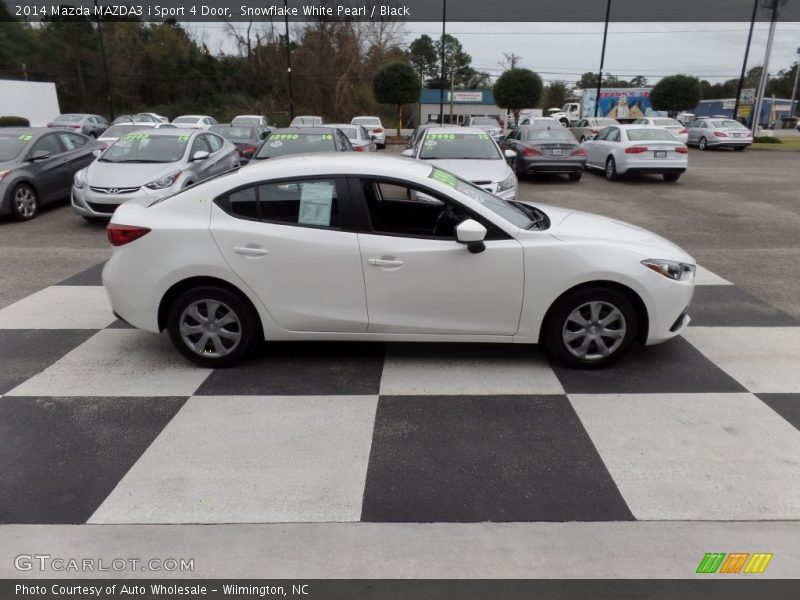 Snowflake White Pearl / Black 2014 Mazda MAZDA3 i Sport 4 Door