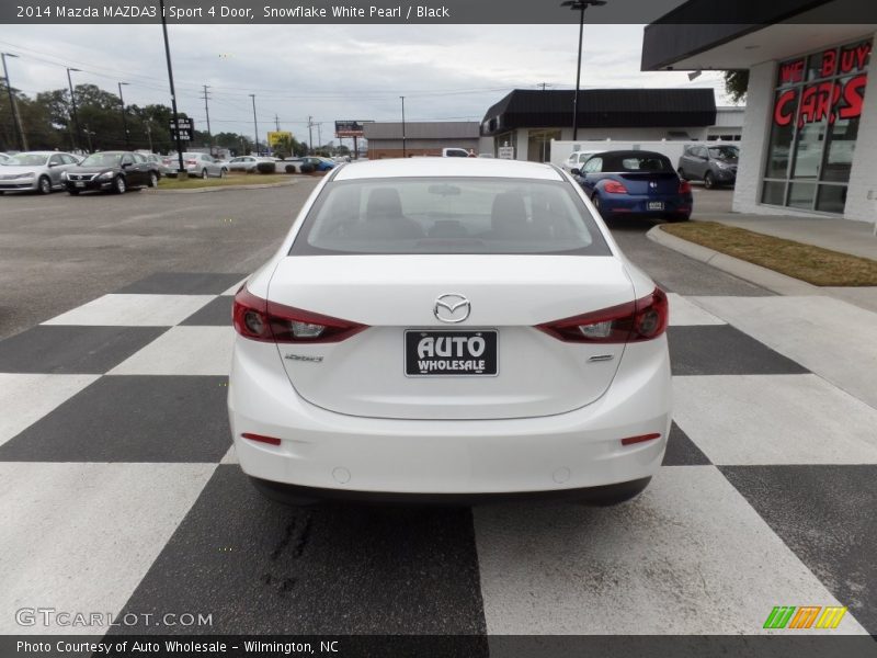 Snowflake White Pearl / Black 2014 Mazda MAZDA3 i Sport 4 Door