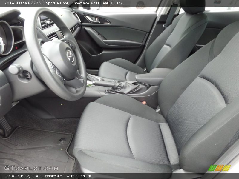 Snowflake White Pearl / Black 2014 Mazda MAZDA3 i Sport 4 Door