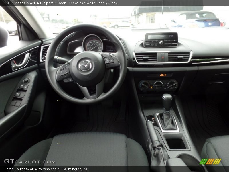 Snowflake White Pearl / Black 2014 Mazda MAZDA3 i Sport 4 Door