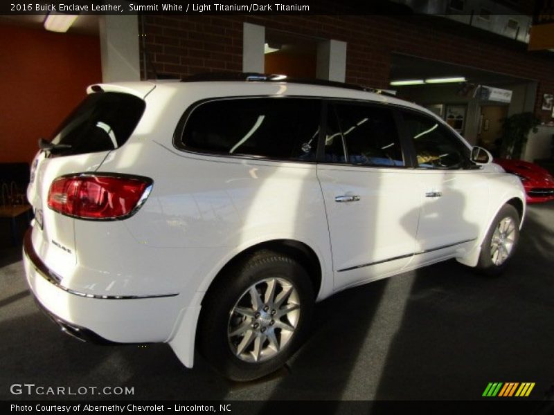 Summit White / Light Titanium/Dark Titanium 2016 Buick Enclave Leather