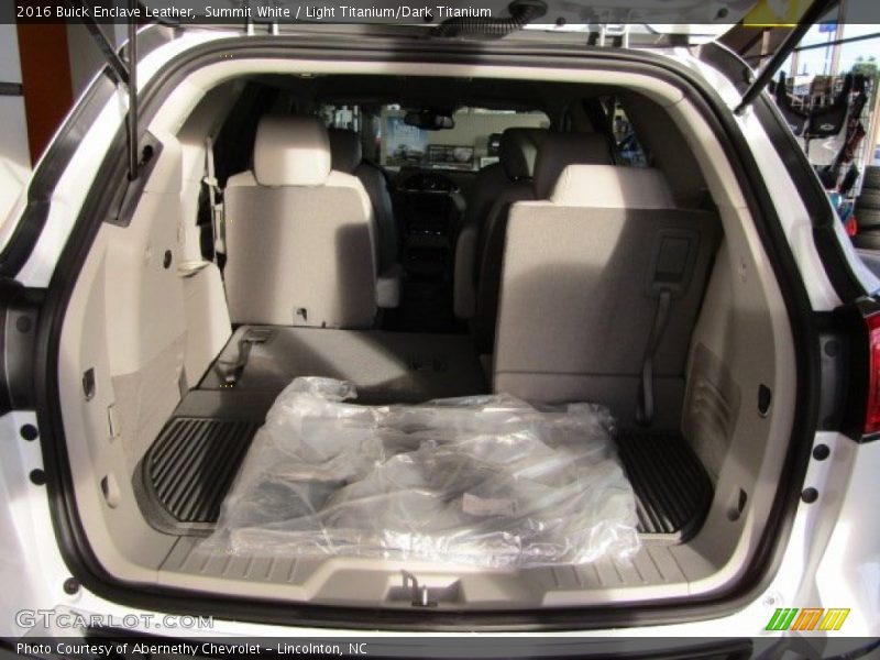 Summit White / Light Titanium/Dark Titanium 2016 Buick Enclave Leather