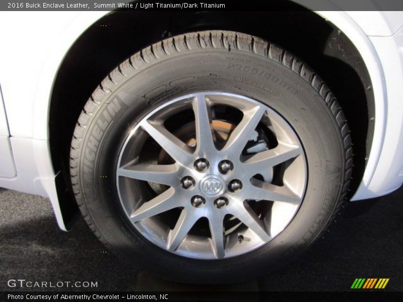 Summit White / Light Titanium/Dark Titanium 2016 Buick Enclave Leather