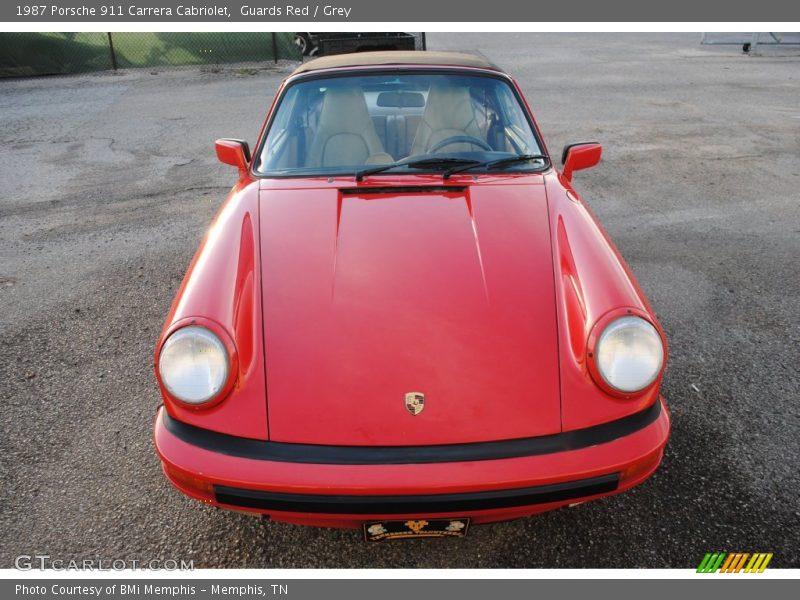 Guards Red / Grey 1987 Porsche 911 Carrera Cabriolet