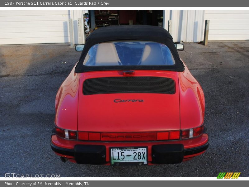 Guards Red / Grey 1987 Porsche 911 Carrera Cabriolet