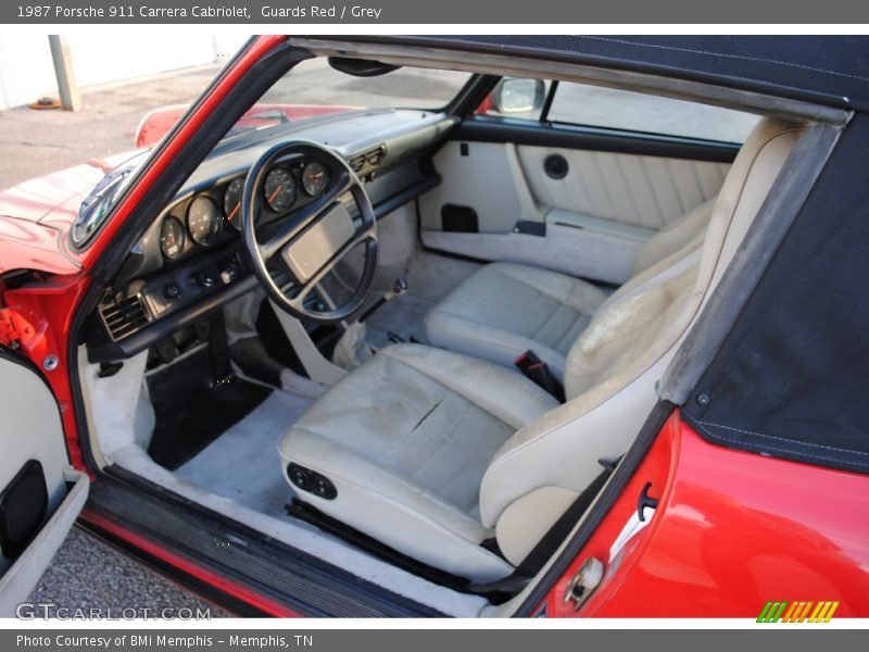  1987 911 Carrera Cabriolet Grey Interior