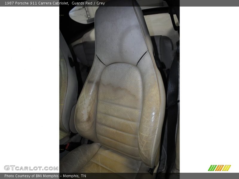 Guards Red / Grey 1987 Porsche 911 Carrera Cabriolet