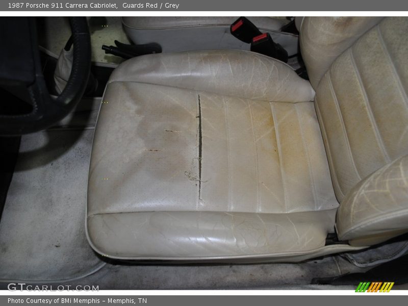 Guards Red / Grey 1987 Porsche 911 Carrera Cabriolet