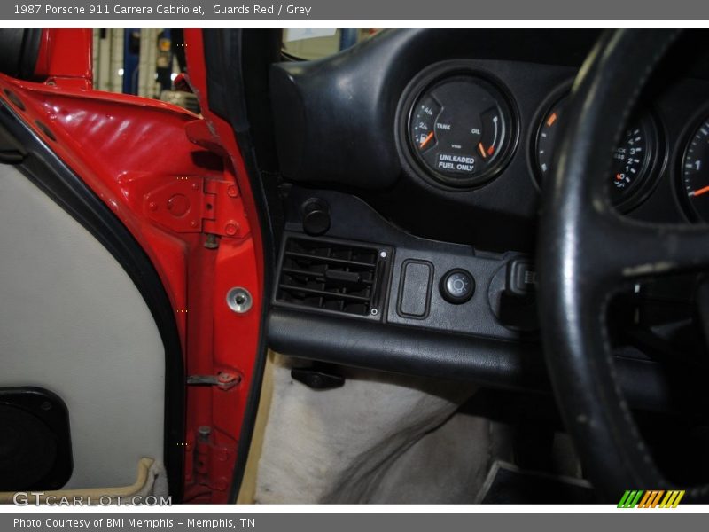 Guards Red / Grey 1987 Porsche 911 Carrera Cabriolet
