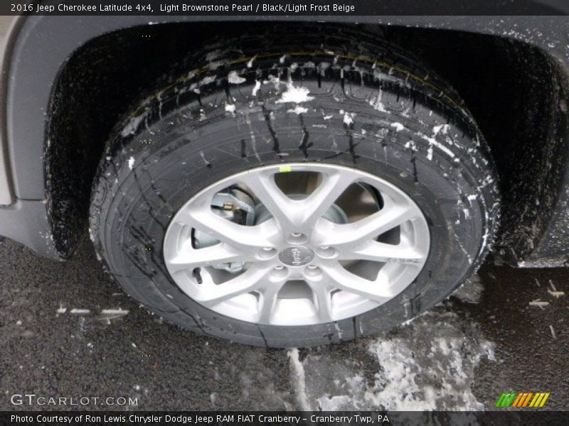 Light Brownstone Pearl / Black/Light Frost Beige 2016 Jeep Cherokee Latitude 4x4