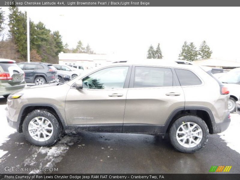 Light Brownstone Pearl / Black/Light Frost Beige 2016 Jeep Cherokee Latitude 4x4