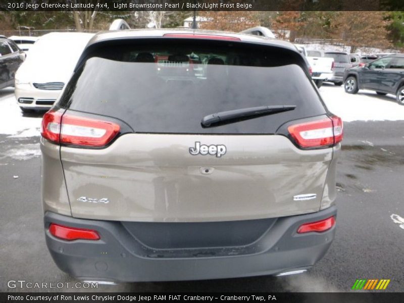 Light Brownstone Pearl / Black/Light Frost Beige 2016 Jeep Cherokee Latitude 4x4