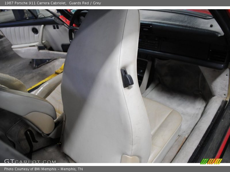 Guards Red / Grey 1987 Porsche 911 Carrera Cabriolet