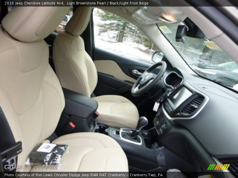 Light Brownstone Pearl / Black/Light Frost Beige 2016 Jeep Cherokee Latitude 4x4