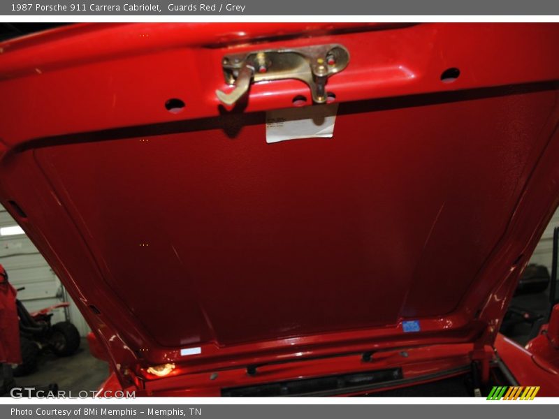 Guards Red / Grey 1987 Porsche 911 Carrera Cabriolet