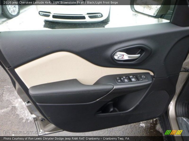 Light Brownstone Pearl / Black/Light Frost Beige 2016 Jeep Cherokee Latitude 4x4