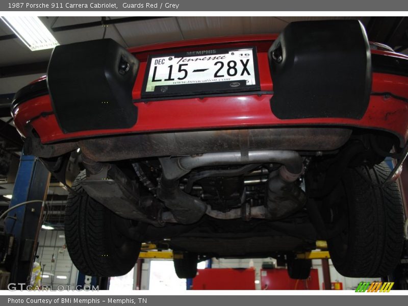 Guards Red / Grey 1987 Porsche 911 Carrera Cabriolet