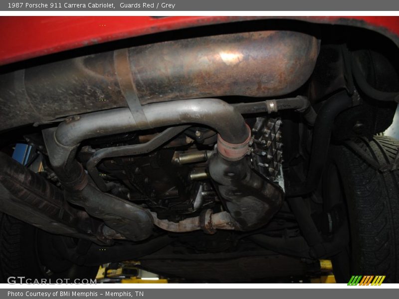 Guards Red / Grey 1987 Porsche 911 Carrera Cabriolet