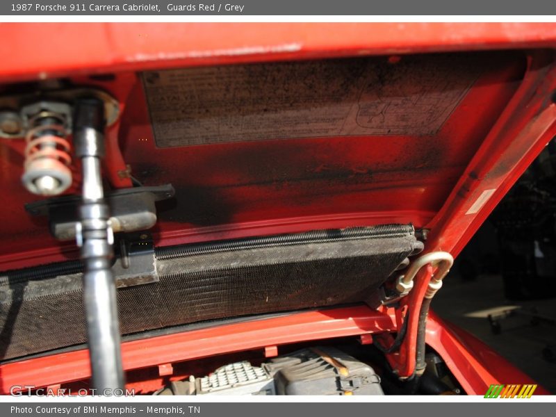 Guards Red / Grey 1987 Porsche 911 Carrera Cabriolet