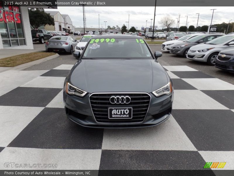 Monsoon Gray Metallic / Black 2015 Audi A3 1.8 Premium