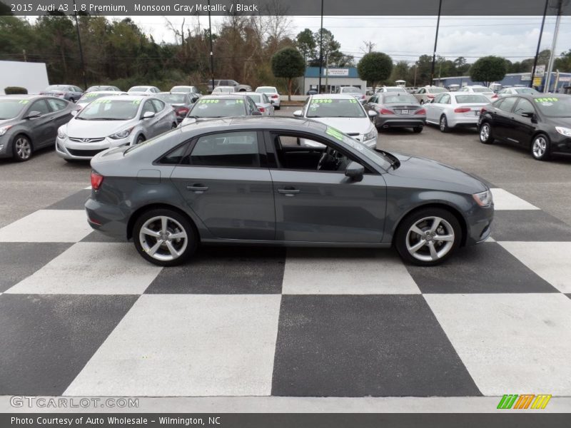 Monsoon Gray Metallic / Black 2015 Audi A3 1.8 Premium