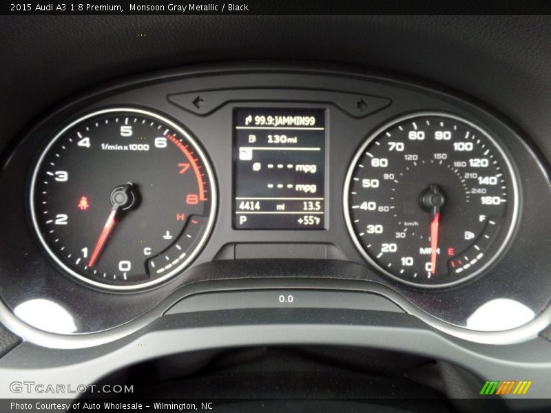 Monsoon Gray Metallic / Black 2015 Audi A3 1.8 Premium