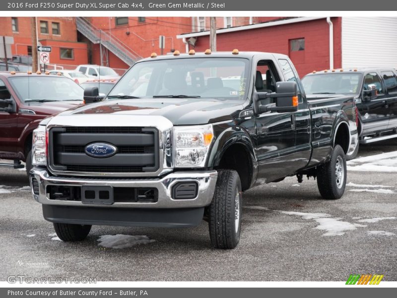 Green Gem Metallic / Steel 2016 Ford F250 Super Duty XL Super Cab 4x4