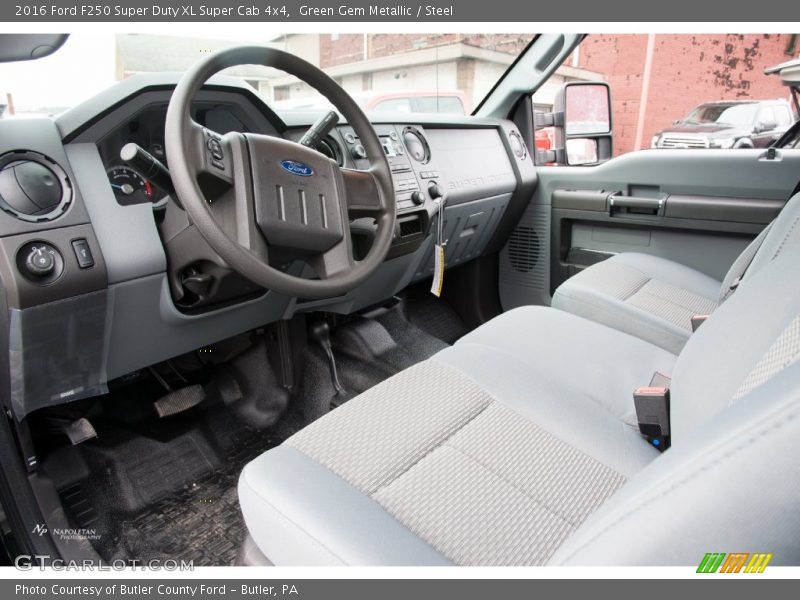 Green Gem Metallic / Steel 2016 Ford F250 Super Duty XL Super Cab 4x4
