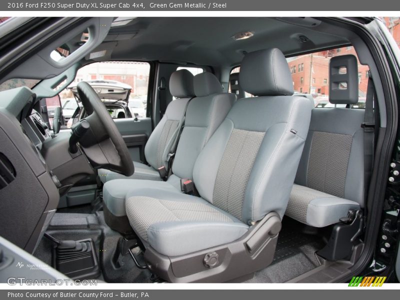 Green Gem Metallic / Steel 2016 Ford F250 Super Duty XL Super Cab 4x4