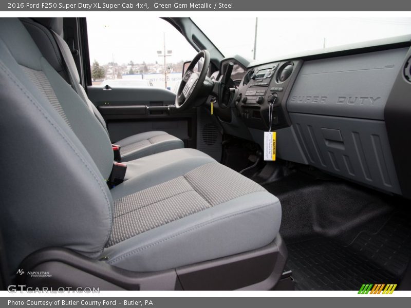 Green Gem Metallic / Steel 2016 Ford F250 Super Duty XL Super Cab 4x4