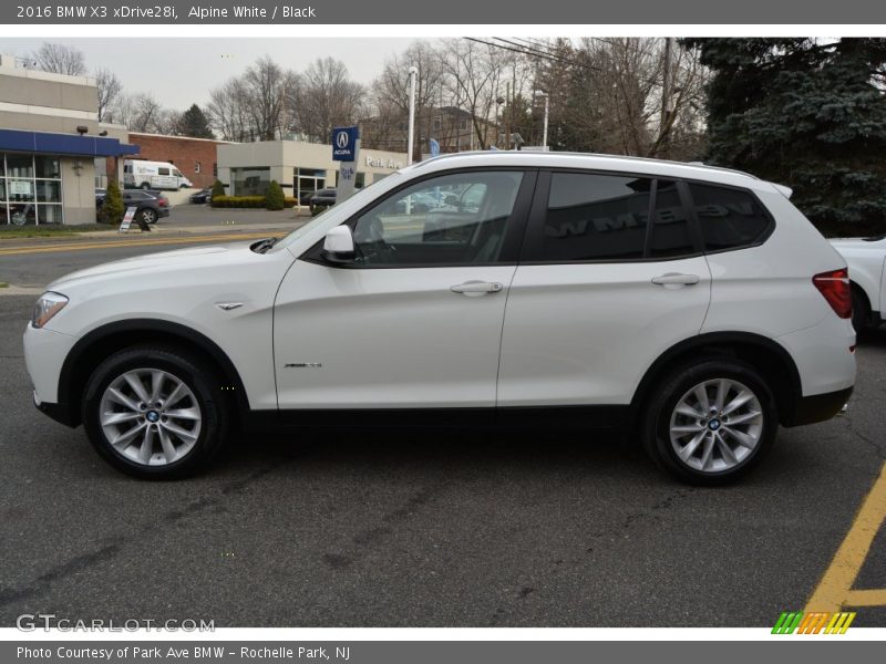 Alpine White / Black 2016 BMW X3 xDrive28i