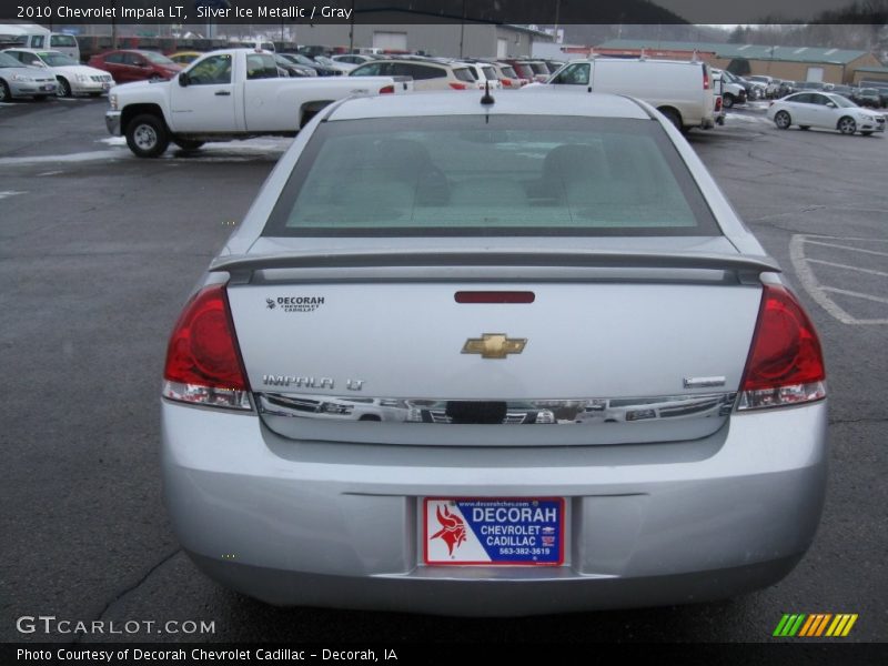 Silver Ice Metallic / Gray 2010 Chevrolet Impala LT