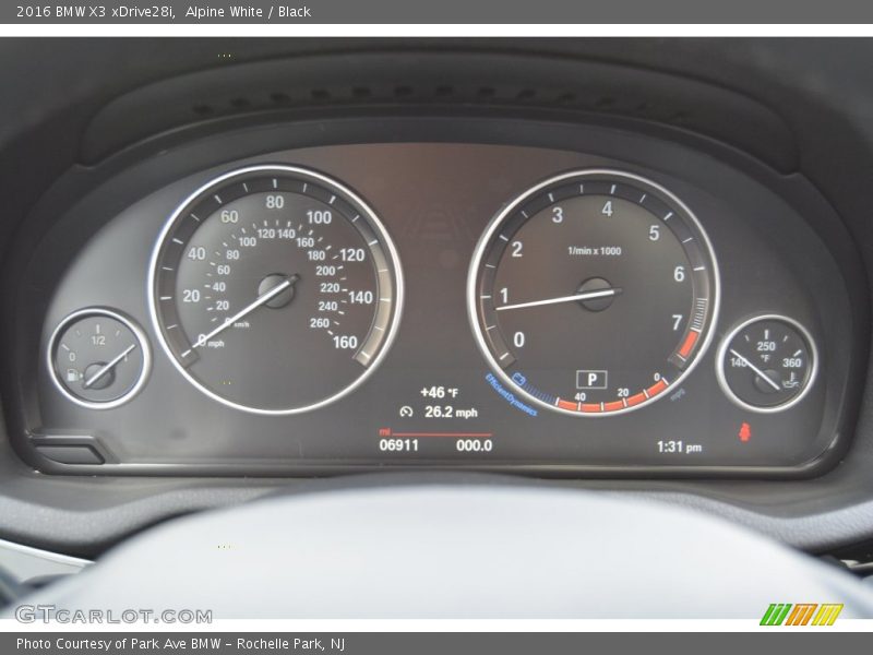 Alpine White / Black 2016 BMW X3 xDrive28i