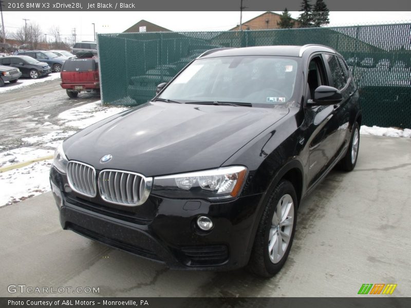 Jet Black / Black 2016 BMW X3 xDrive28i