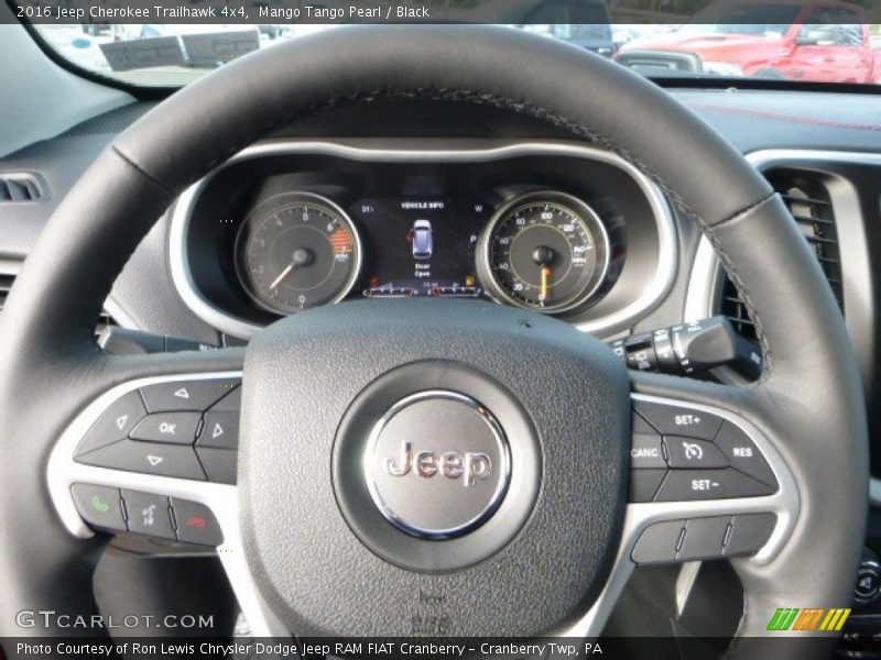 Mango Tango Pearl / Black 2016 Jeep Cherokee Trailhawk 4x4
