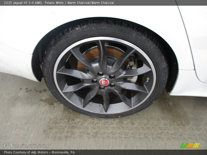 Polaris White / Warm Charcoal/Warm Charcoal 2015 Jaguar XF 3.0 AWD