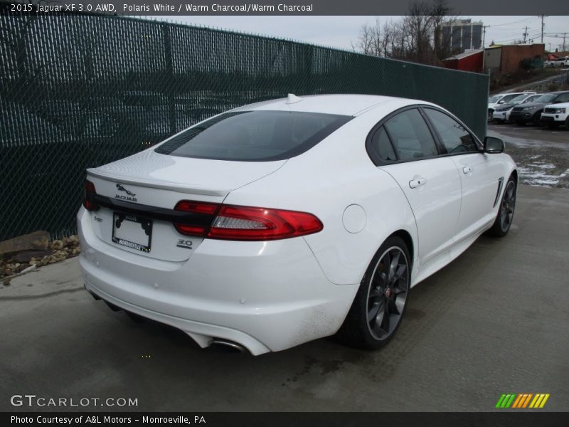 Polaris White / Warm Charcoal/Warm Charcoal 2015 Jaguar XF 3.0 AWD